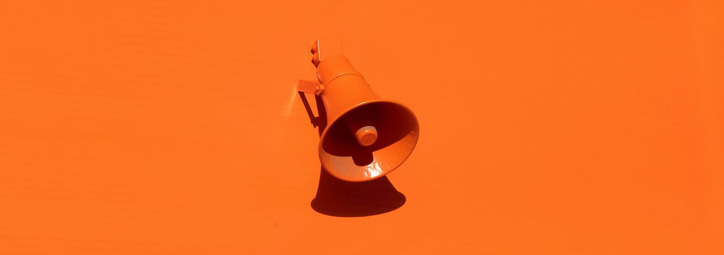 Blog_Inspirational_ Orange Speaker on Orange Background (Original)